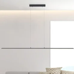 PURE LED hanglamp Lite, antraciet, 160 cm, CCT, dimbaar