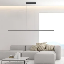 PURE LED hanglamp Lite, antraciet, 160 cm, CCT, dimbaar