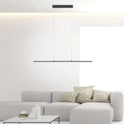 PURE LED hanglamp Lite, antraciet, 100 cm, CCT, dimbaar