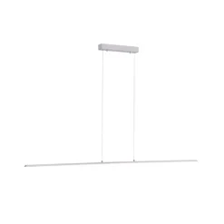 PURE LED hanglamp Lite, zilver, 160 cm, CCT, dimbaar