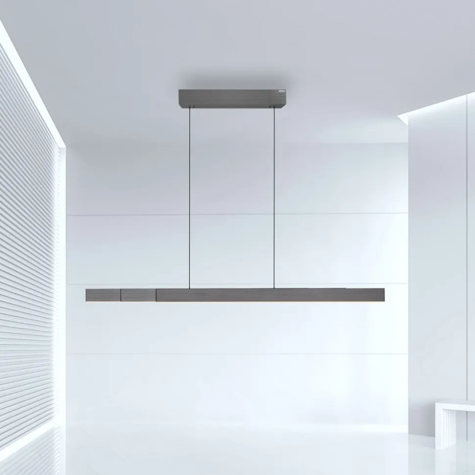 PURE LED hanglamp Moto-Rise, grijs, aluminium, CCT