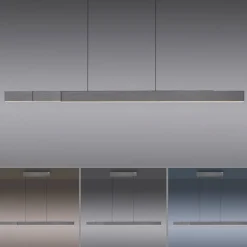 PURE LED hanglamp Moto-Rise, grijs, aluminium, CCT