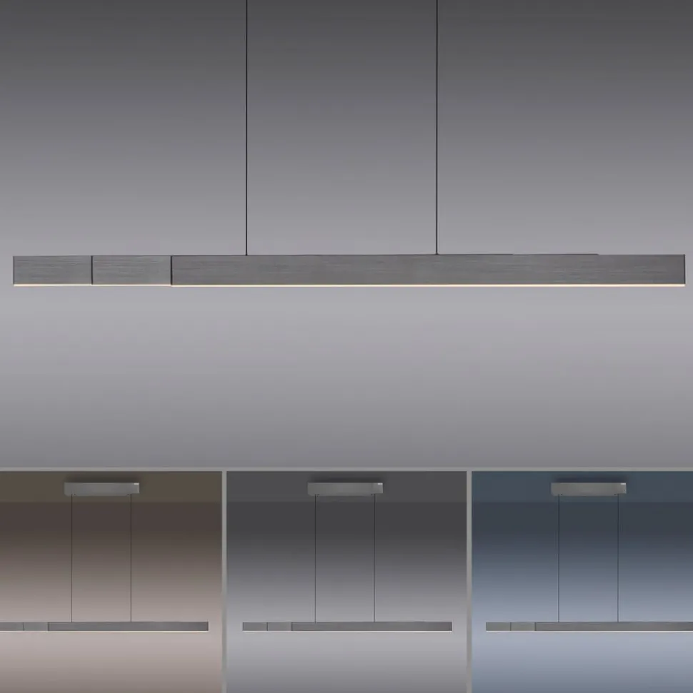 PURE LED hanglamp Moto-Rise, grijs, aluminium, CCT