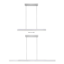 PURE LED hanglamp Moto-Rise, zilver, aluminium CCT