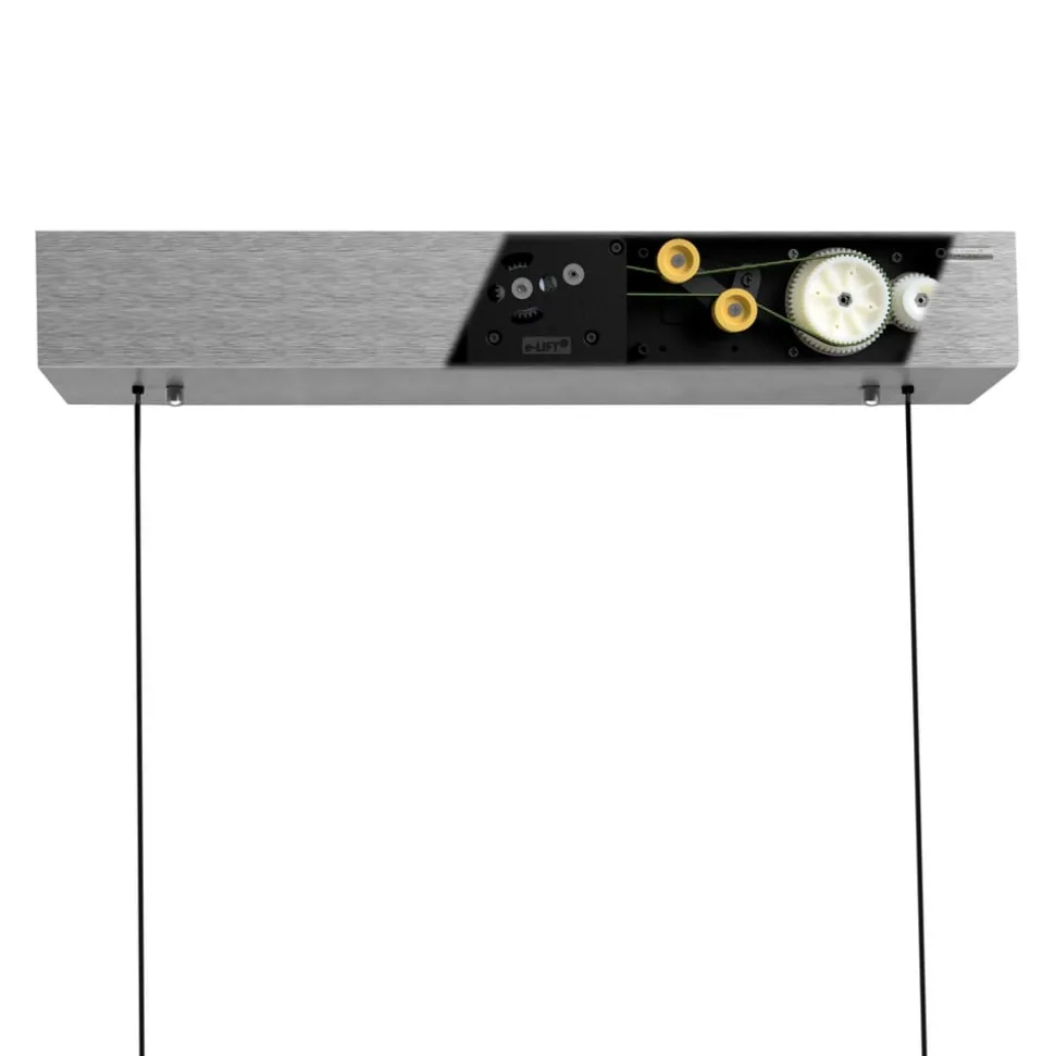 PURE LED hanglamp Moto-Rise, zilver, aluminium CCT