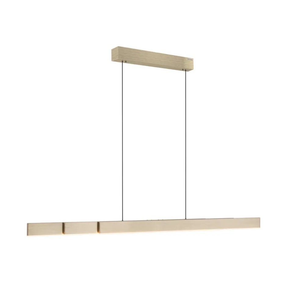 PURE LED hanglamp Moto-Rise, mat messing, aluminium CCT