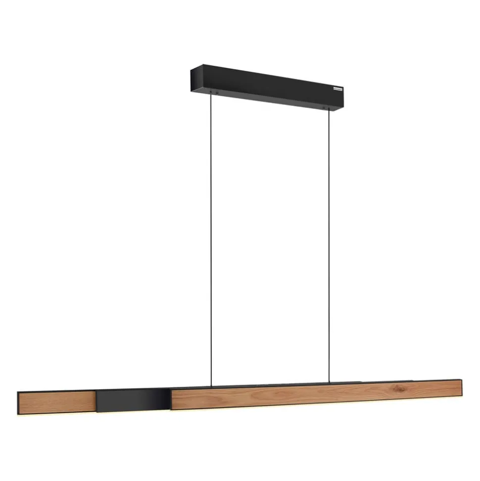 PURE LED hanglamp Moto-Rise, houtkleurig, aluminium, CCT