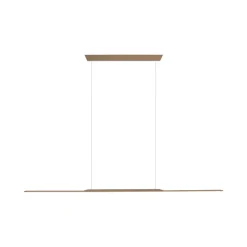 PURE LED hanglamp Oppervlakte, brons 160 cm aluminium 3.000 K
