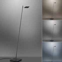 Pure Mira LED vloerlamp, afstandsbediening, zwart