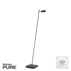 Pure Mira LED vloerlamp, afstandsbediening, zwart