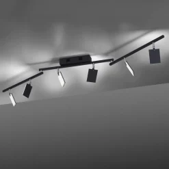 PURE Mira plafondlamp 6-lamps remote CCT zwart