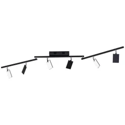 PURE Mira plafondlamp 6-lamps remote CCT zwart