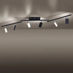 PURE Mira plafondlamp 6-lamps remote CCT zwart