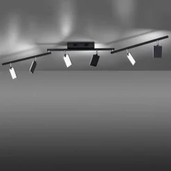 PURE Mira plafondlamp 6-lamps remote CCT zwart