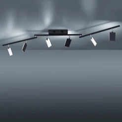 PURE Mira plafondlamp 6-lamps remote CCT zwart