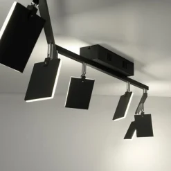 PURE Mira plafondlamp 6-lamps remote CCT zwart