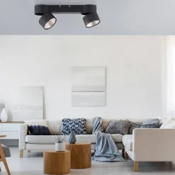 Pure Nola LED plafondlamp 2-lamps zwart