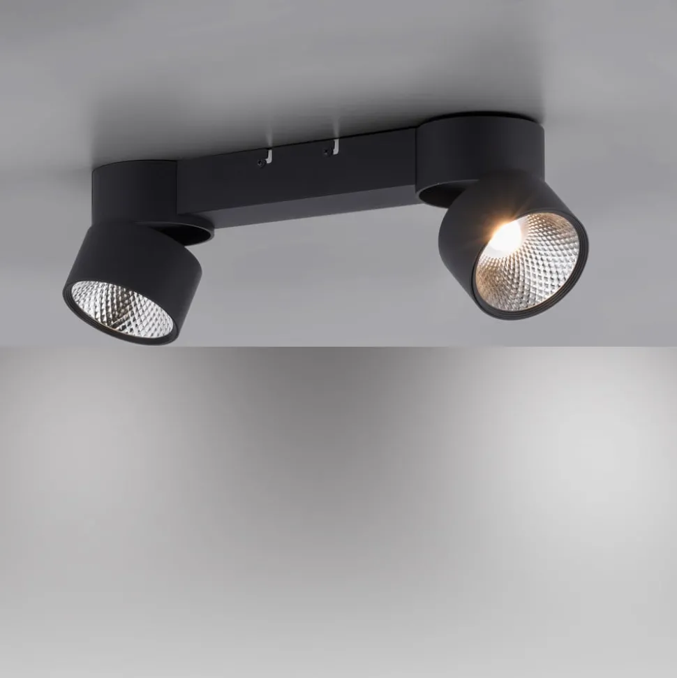 Pure Nola LED plafondlamp 2-lamps zwart