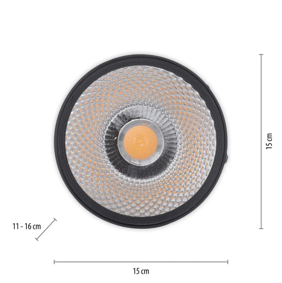 Pure Nola LED plafondlamp 1-lamp zwart