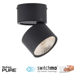 Pure Nola LED plafondlamp 1-lamp zwart