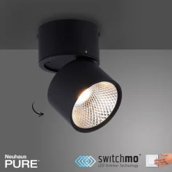 Pure Nola LED plafondlamp 1-lamp zwart