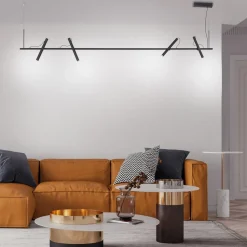 Pure Tutua LED hanglamp, 4-lamps, zwart