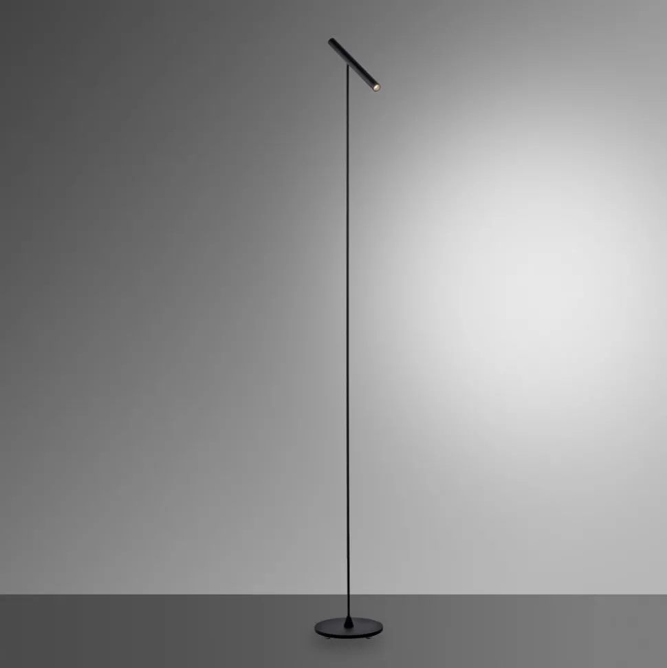 Pure Tutua LED vloerlamp, sensordimmer, zwart