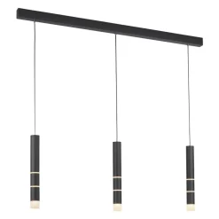 PURE Vega LED hanglamp, drie cilinders, zwart