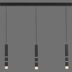 PURE Vega LED hanglamp, drie cilinders, zwart