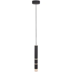 PURE Vega LED hanglamp, een cilinder, zwart