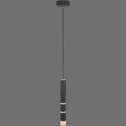 PURE Vega LED hanglamp, een cilinder, zwart