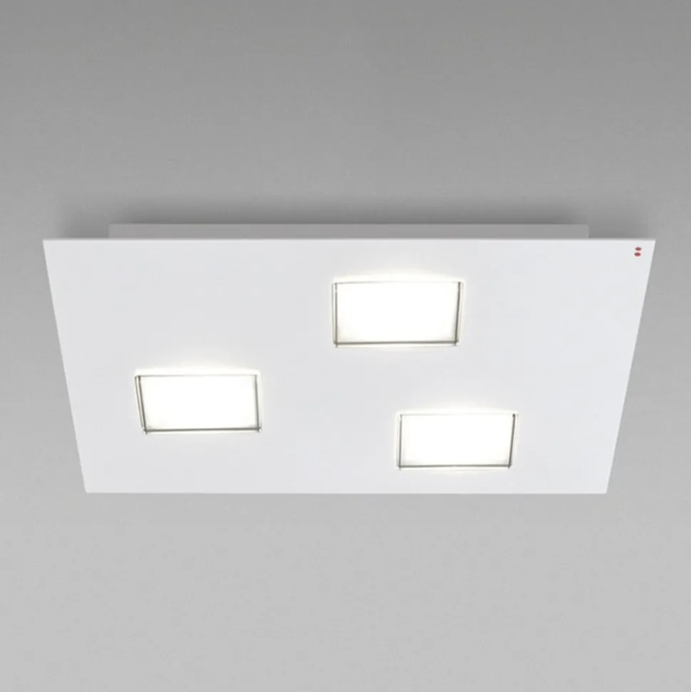 Quarter - LED plafondlamp in wit met 3 LED's