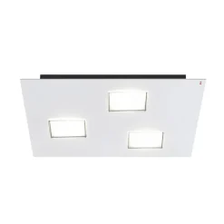 Quarter - LED plafondlamp in wit met 3 LED's