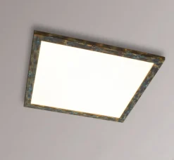 Quitani Aurinor LED paneel, goudkleurig gepatineerd, 68 cm