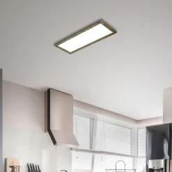 Quitani Aurinor LED paneel, goudkleurig gepatineerd, 86 cm