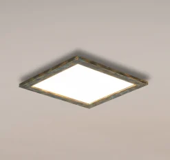 Quitani Aurinor LED paneel, goudkleurig gepatineerd, 45 cm