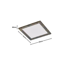 Quitani Aurinor LED paneel, goudkleurig gepatineerd, 45 cm