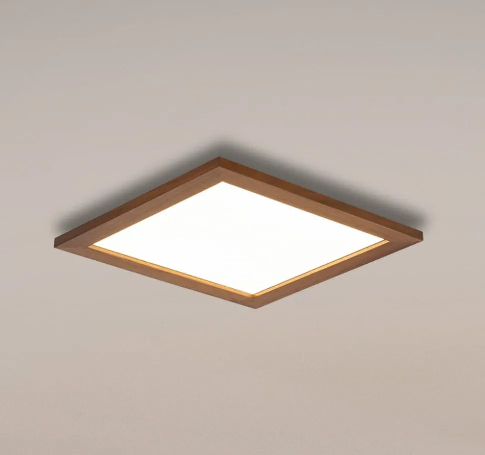 Quitani Aurinor LED paneel, walnoot, 45 cm