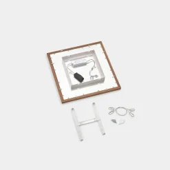 Quitani Aurinor LED paneel, walnoot, 45 cm