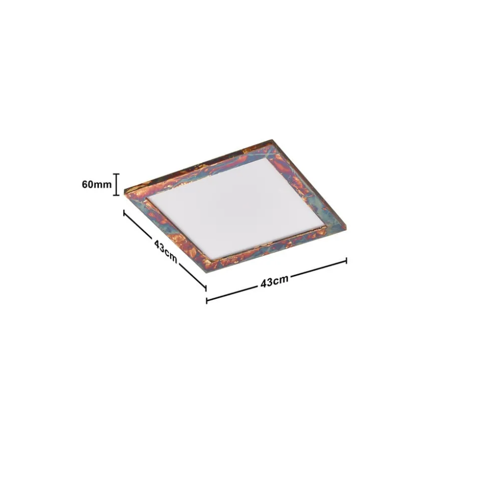 Quitani Aurinor LED paneel, goudkleurig, 45 cm