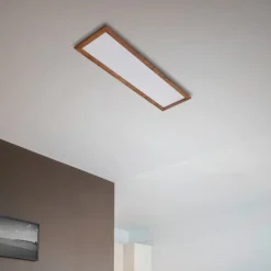 Quitani Aurinor LED paneel, walnoot, 125 cm