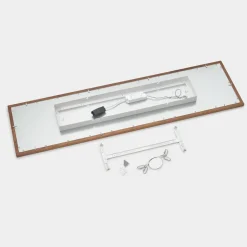 Quitani Aurinor LED paneel, walnoot, 125 cm