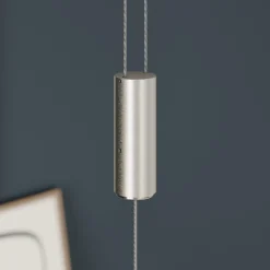 Quitani hanglamp Alin, lengte 138 cm, natuurlijk eiken