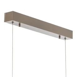 Quitani hanglamp Kiera, eiken/nikkel, 118 cm