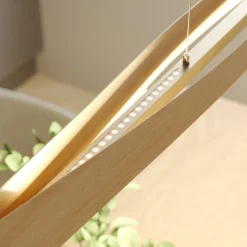 Quitani hanglamp Lian, eikenhout