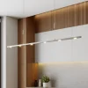 Quitani hanglamp Tolu, nikkel, lengte 120 cm