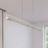 Quitani LED hanglamp Elna, lengte 118 cm, nikkel