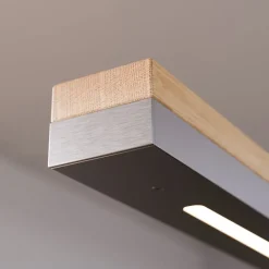 Quitani LED hanglamp Elna, lengte 118 cm, nikkel
