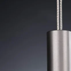 Quitani LED hanglamp Hiba, eiken natuur, lengte 148 cm