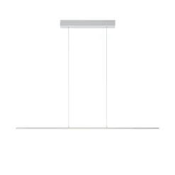 Quitani LED hanglamp Margita, lengte 118 cm, zilver